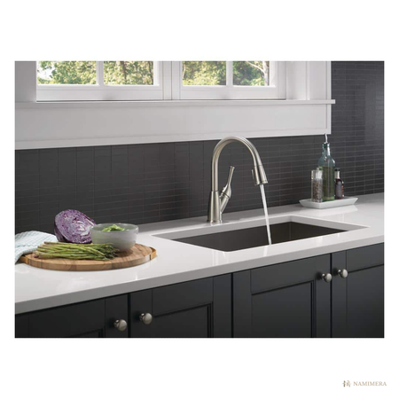 Namimera Pull-Down Kitchen Faucet with Magnetic Dock Sprayer, 1.8 GPM, Stainless Steel - detail view