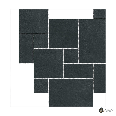 Prezio Stone Roman Castle Limestone Look Porcelain Tile, Modular Set - texture detail