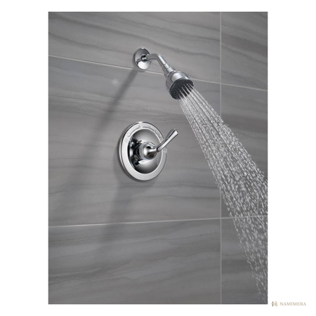 Namimera Single-Handle 1-Spray Shower Faucet with Pressure Balance Valve, 1.75 GPM, Chrome - detail view
