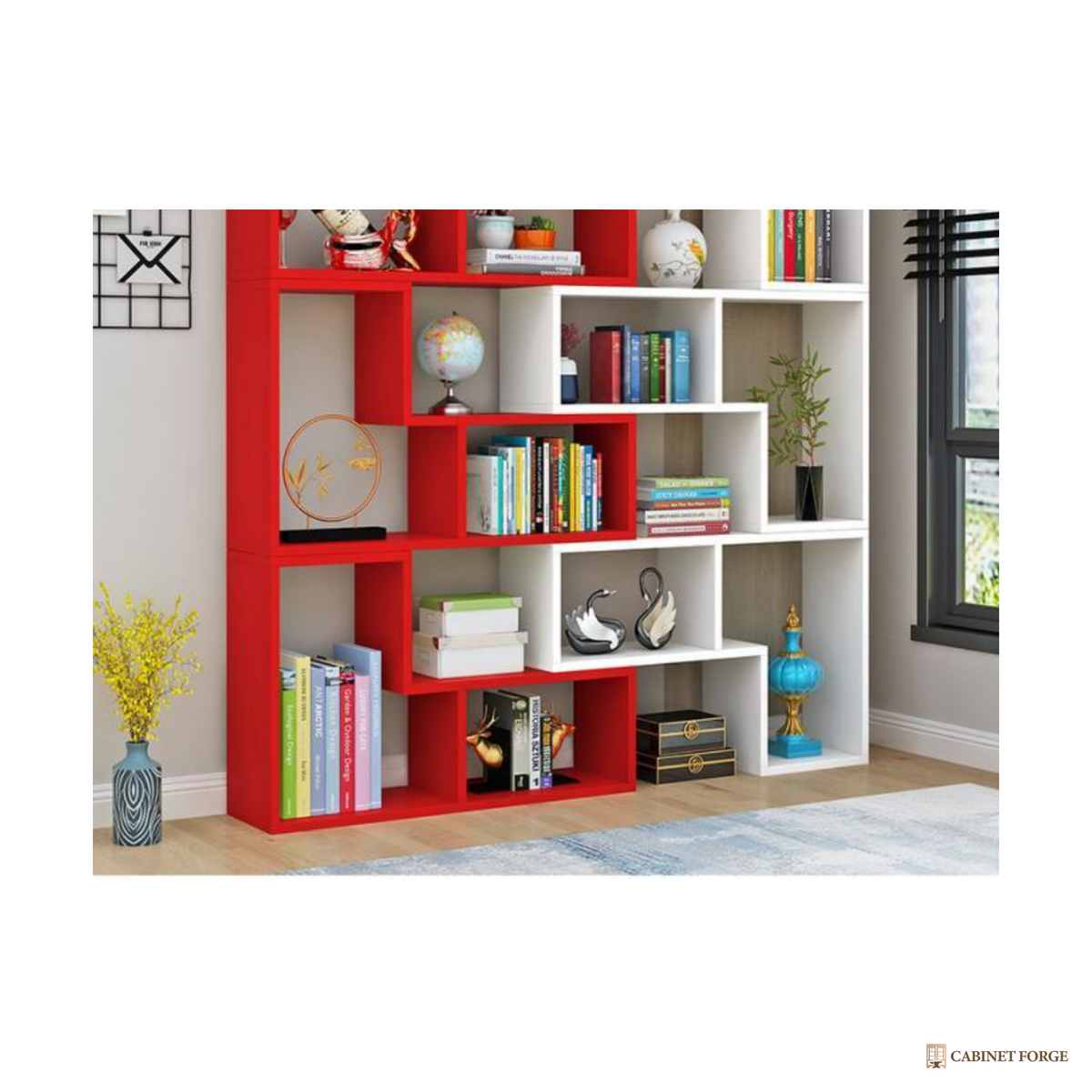 Cabinet Forge Extendable Corner Bookcase - construction detail