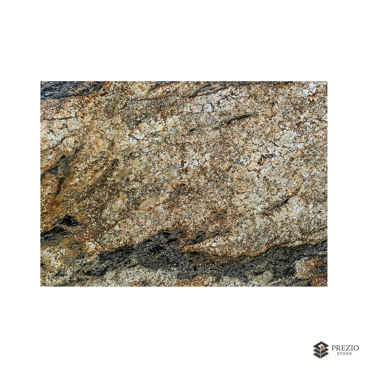 Prezio Stone Magma Gold Granite Slab Program - texture detail