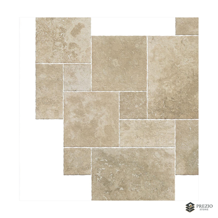 Prezio Stone Impression Cahors Limestone Look Porcelain Tile, Modular Set - texture detail