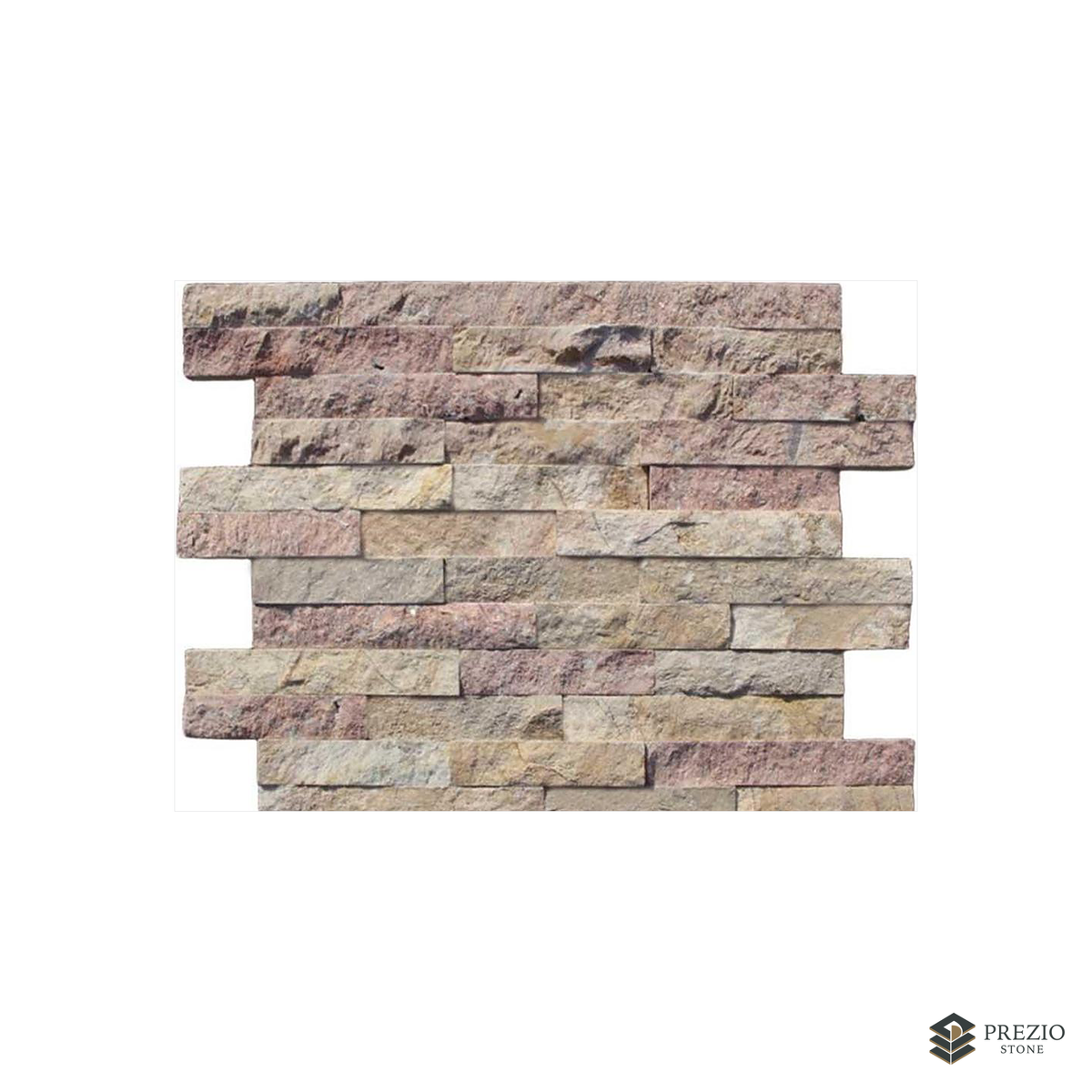Prezio Stone Terracove Ledger Stone Panel, Cement Backed - texture detail
