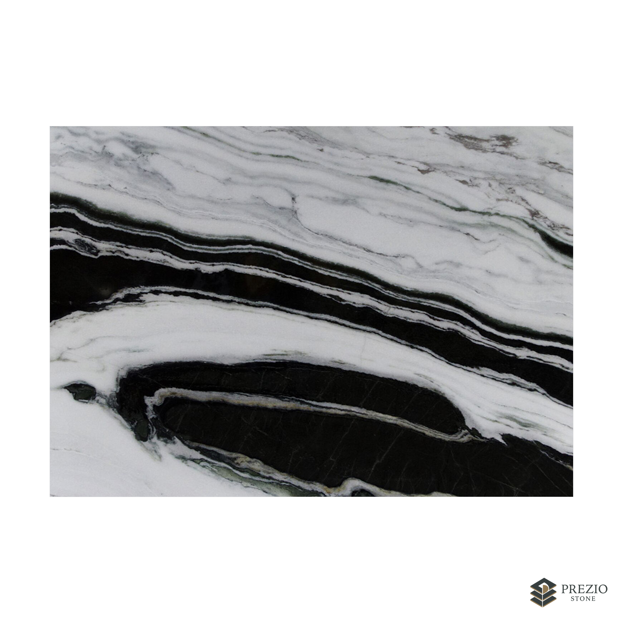 Prezio Stone Panda White Marble Slab Program - texture detail
