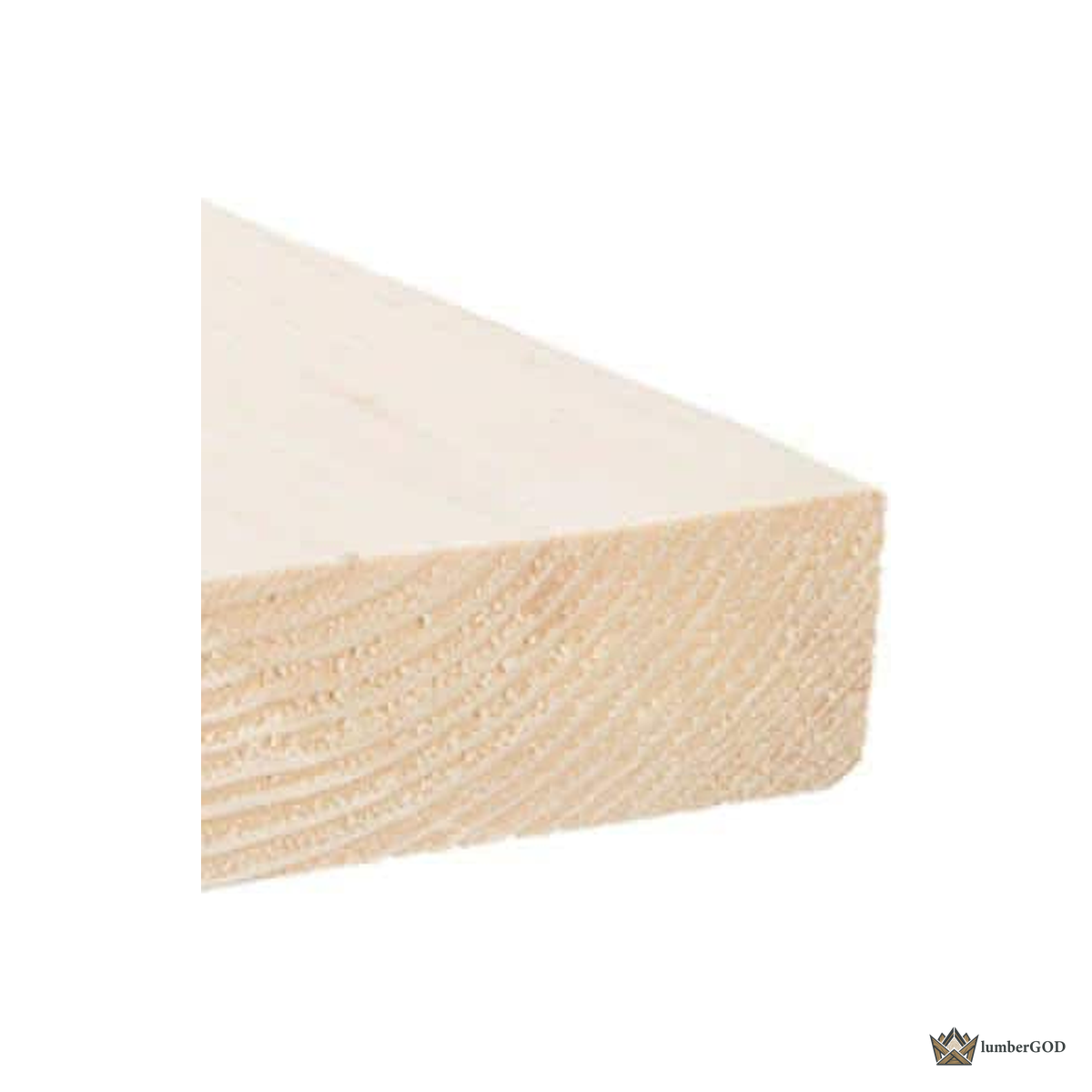 Lumber God 2x6 SYP No. 1 Dimensional Lumber, Kiln Dried - end grain detail