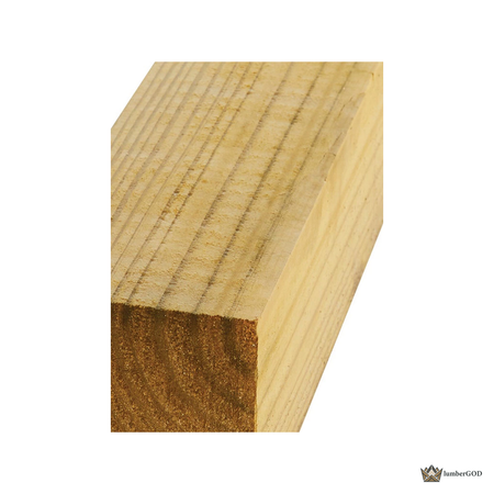Lumber God 4x4 Pressure Treated Post, Ground Contact - end grain detail