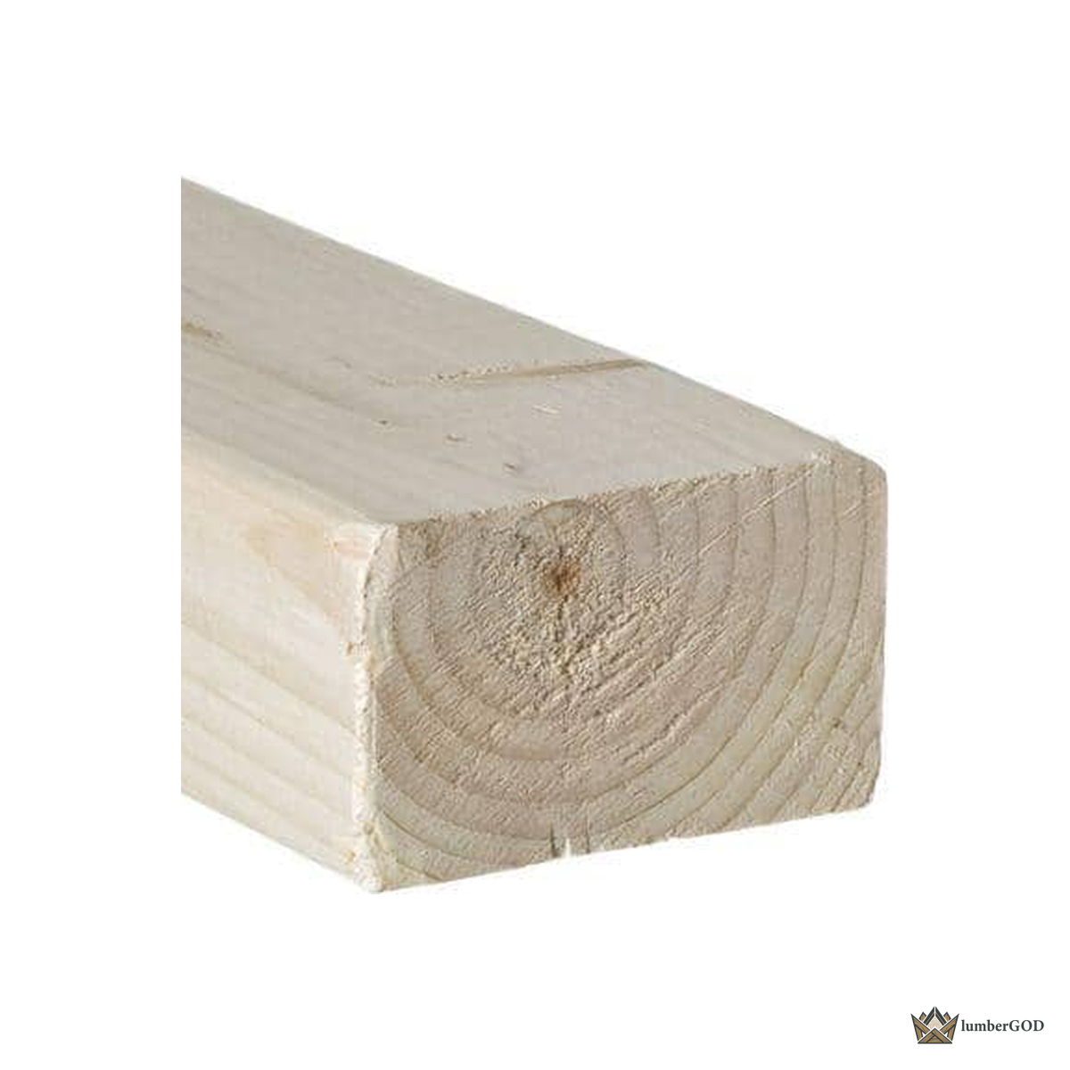 Lumber God 2x3 SPF No. 2 Dimensional Lumber, Kiln Dried - end grain detail