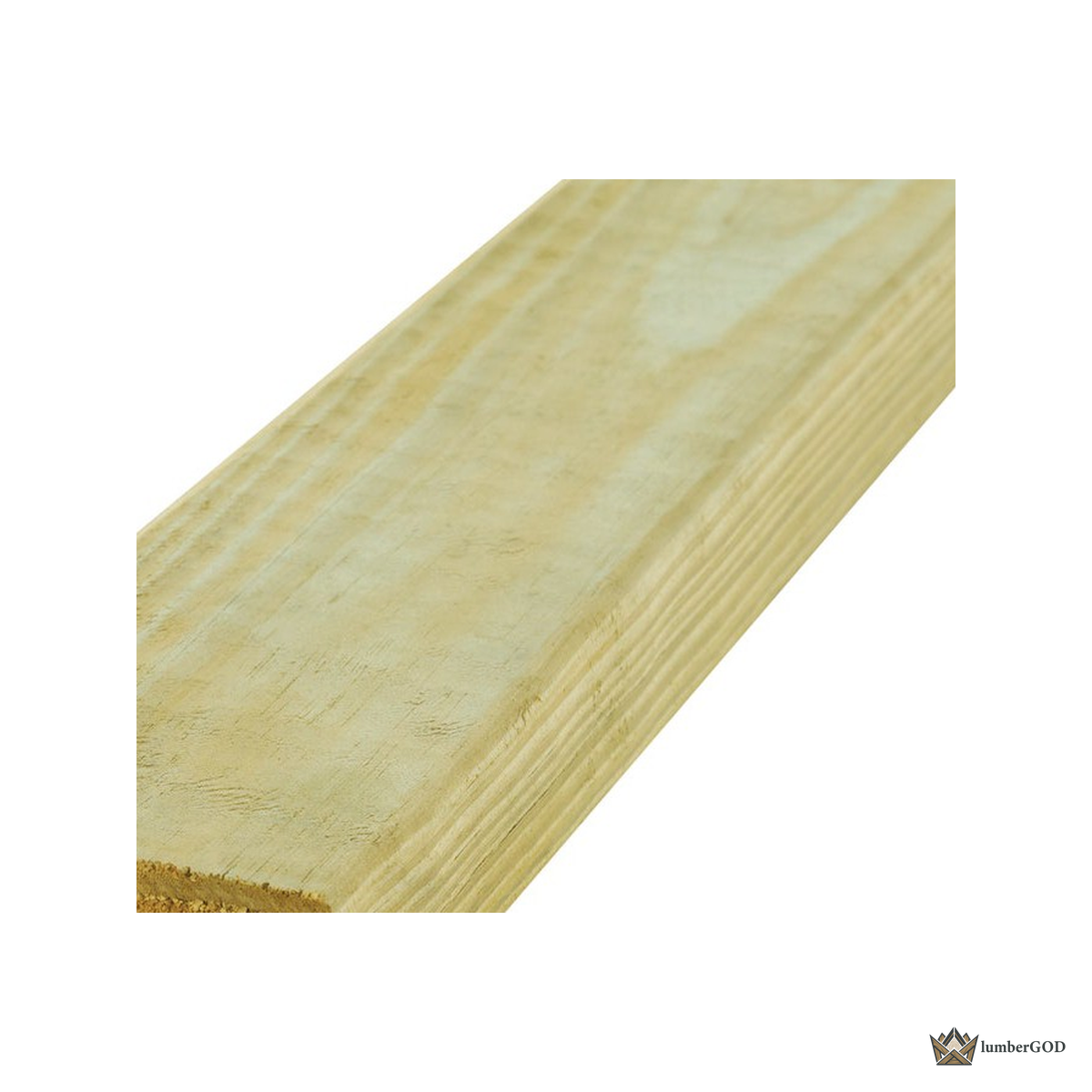 Lumber God 2x4 Pressure Treated Lumber, Ground Contact - end grain detail
