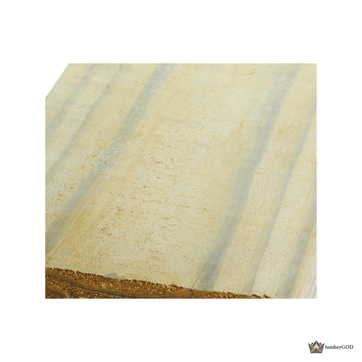 Lumber God 2x8 Pressure Treated Lumber, Ground Contact - end grain detail