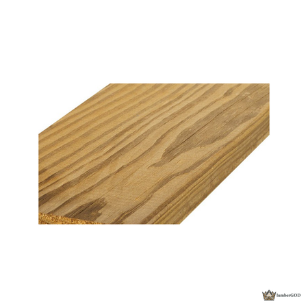 Lumber God 5/4 x 6 Pressure Treated Deck Board, Ground Contact - end grain detail