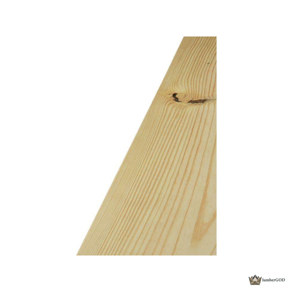 Lumber God 2x12 SPF No. 2 Dimensional Lumber, Kiln Dried - end grain detail