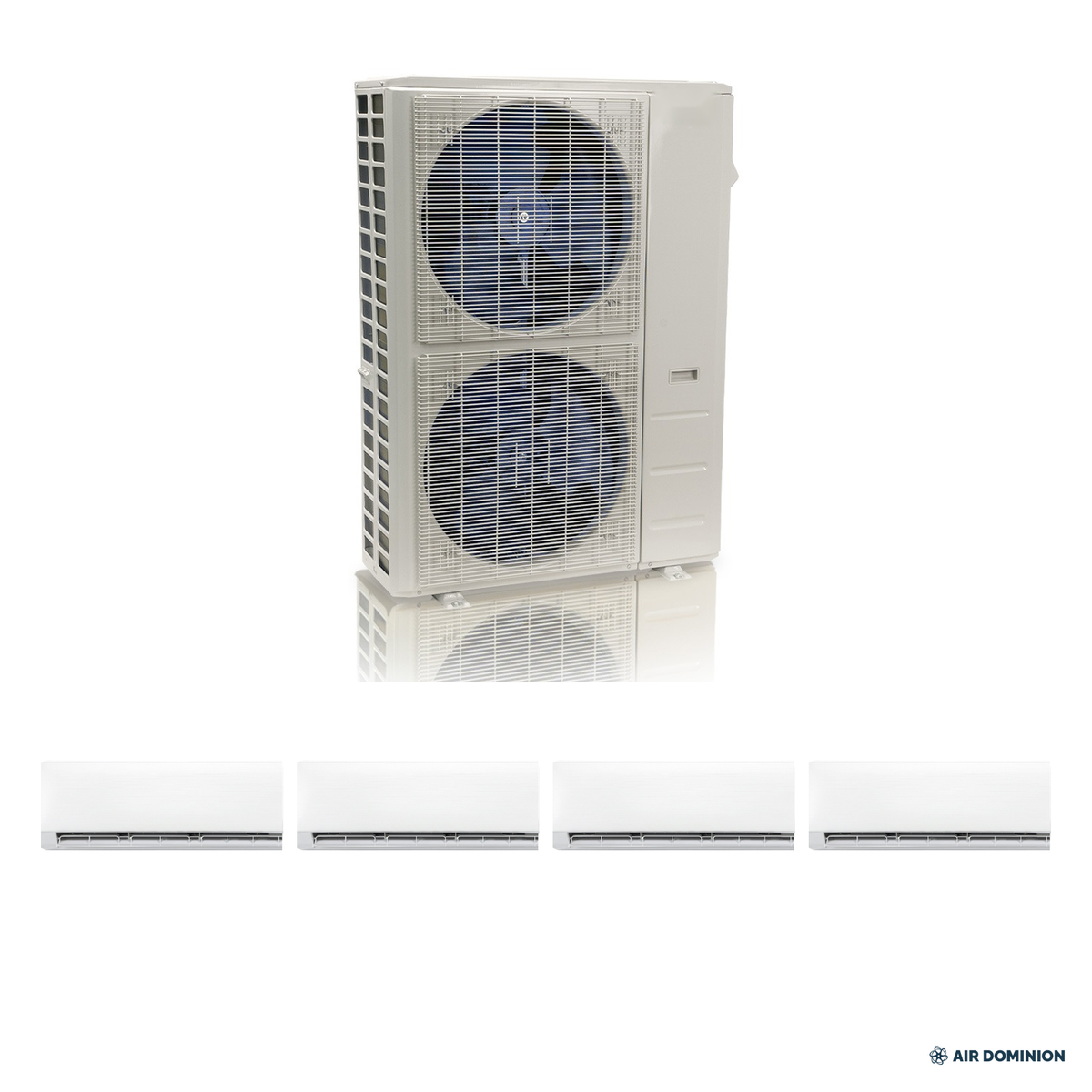 Air Dominion 48,000 BTU 4-Zone Mini Split Heat Pump System - system components