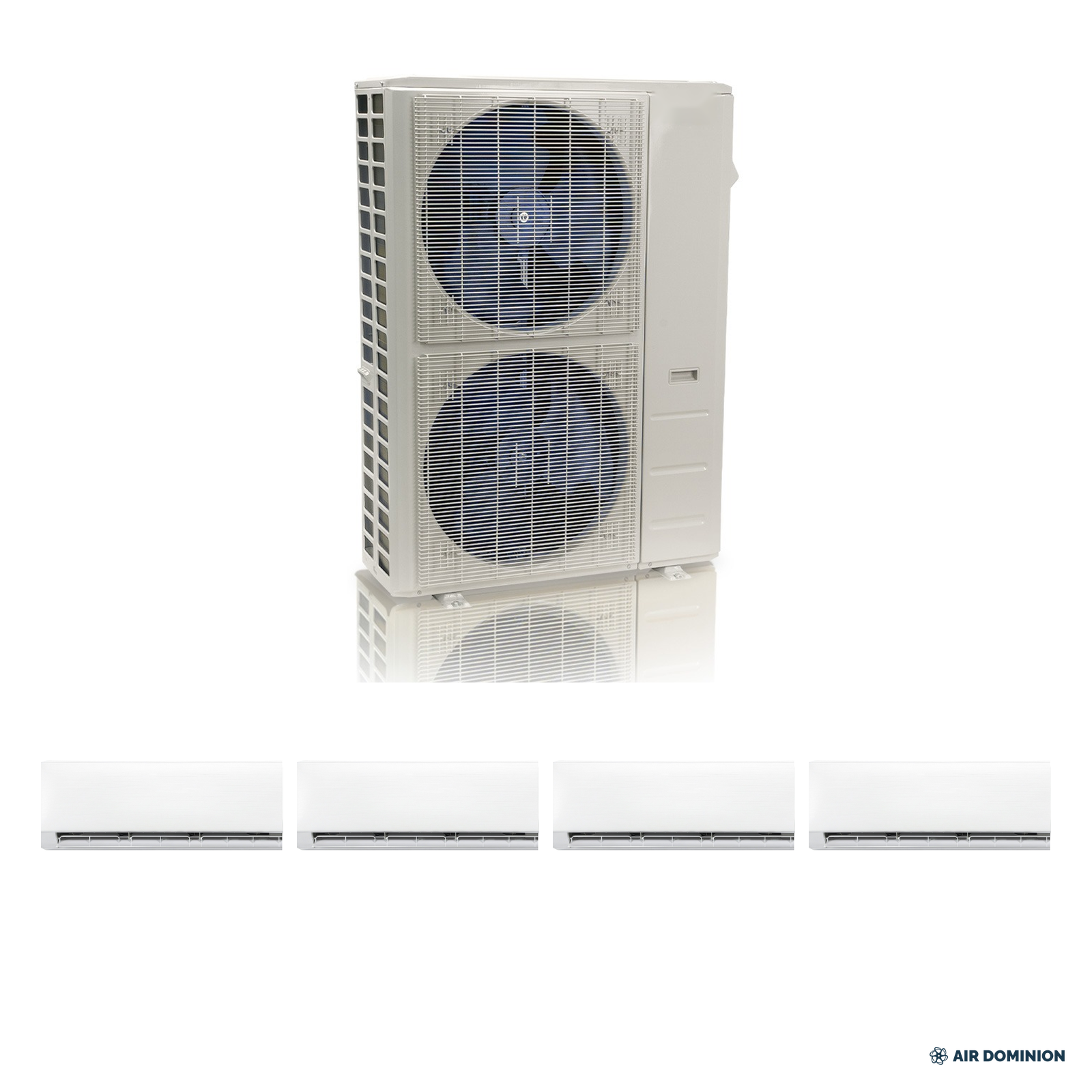 Air Dominion 48,000 BTU 4-Zone Mini Split Heat Pump System - system components