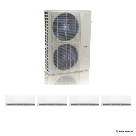 Air Dominion 48,000 BTU 4-Zone Mini Split Heat Pump System - system components
