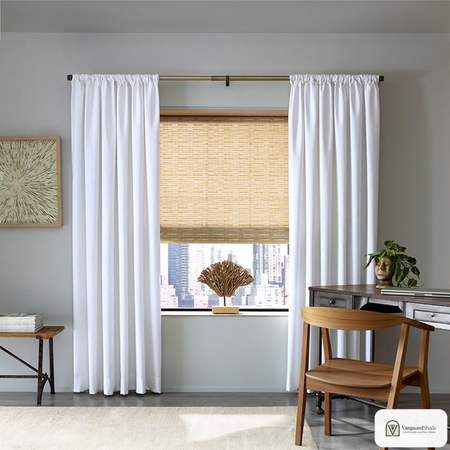 Vanguard Shade Pinch Pleat Lined Drapery Panel, Custom Length - lifestyle