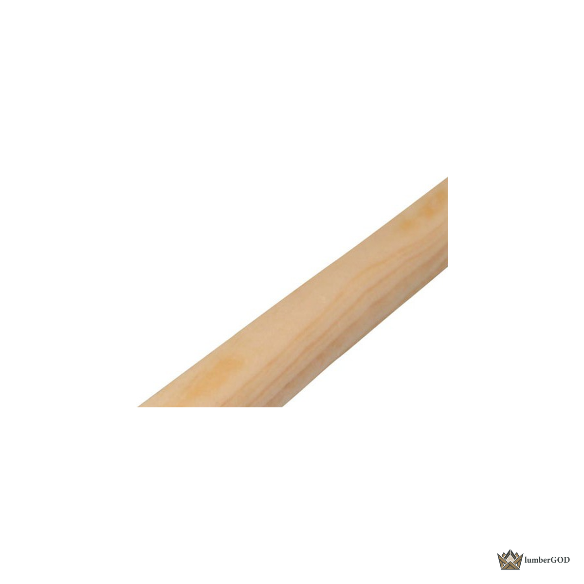 Lumber God Base Shoe Molding, 1/2 x 3/4 in, 8 ft - profile view