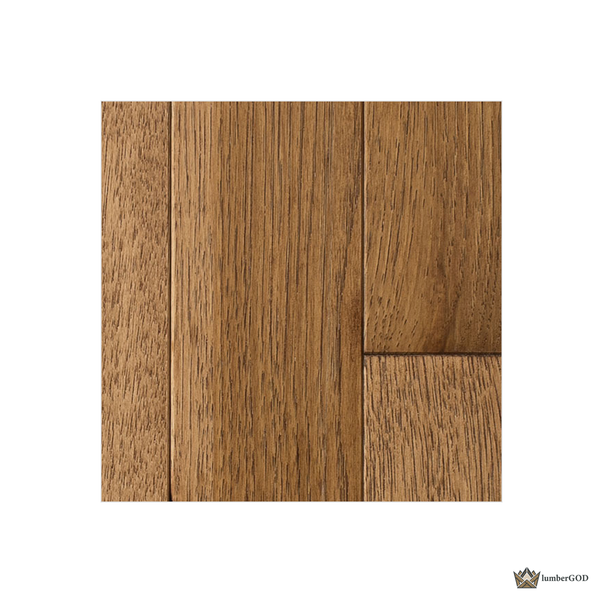 Lumber God Solid Hickory Hardwood Flooring, 3/4 in, Prefinished - surface texture detail