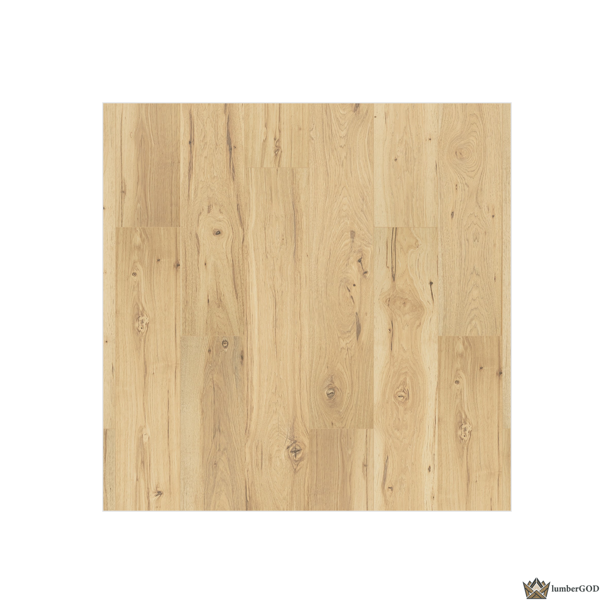 Lumber God AC4 Laminate Wood Flooring, 8 mm with Attached Pad - surface texture detail