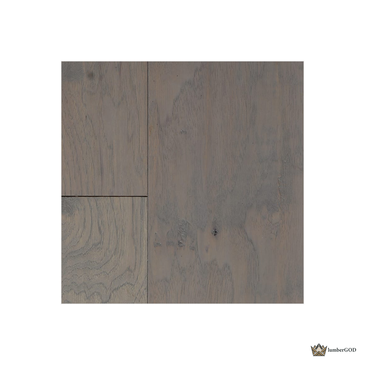 Lumber God Engineered Hickory Flooring, 7 in Wide Plank - surface texture detail