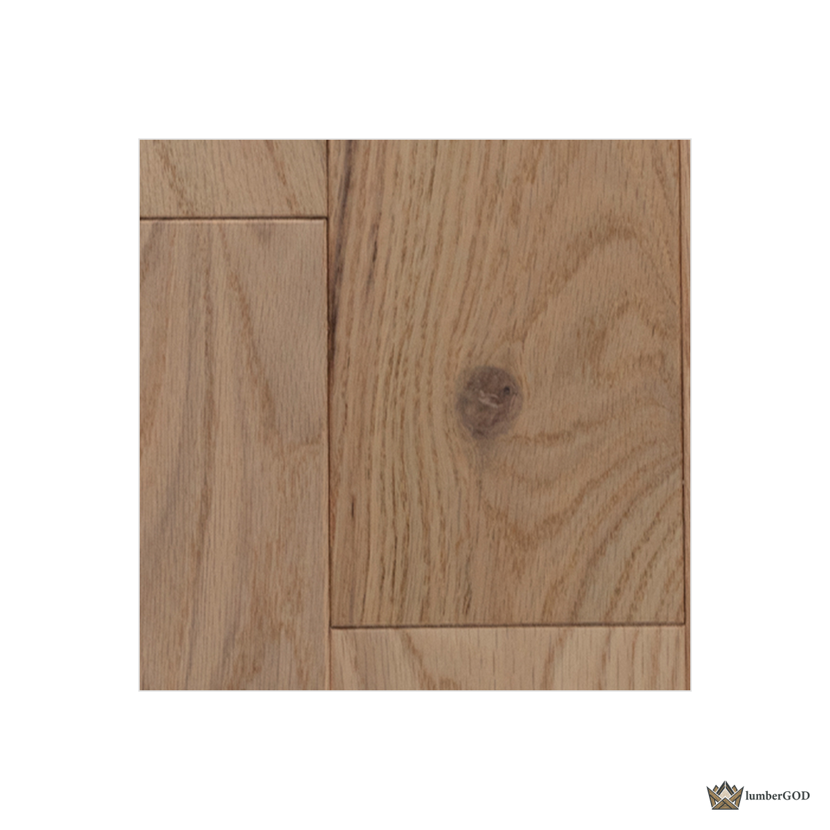 Lumber God Solid Oak Hardwood Flooring, 3/4 in, Prefinished - surface texture detail