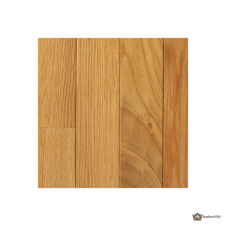 Lumber God Solid Red Oak Strip Flooring, 3/4 in, Prefinished - surface texture detail