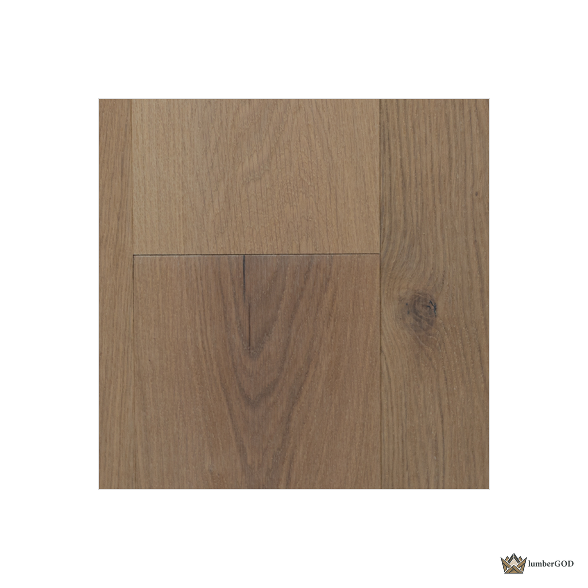 Lumber God Engineered European White Oak Flooring, 7-1/2 in Wide Plank - surface texture detail