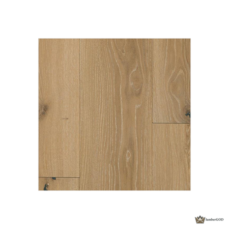Lumber God Engineered White Oak Wide Plank Flooring, 9-7/16 in, 4 mm Wear Layer - surface texture detail