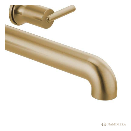 Namimera 2-Handle Wall-Mount Tub Filler Trim with 12 in. Spout, Champagne Bronze - alternate view