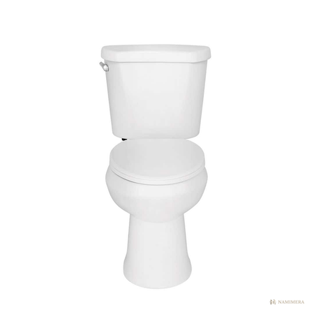 Namimera Two-Piece Elongated Toilet, 1.28 GPF Single Flush, 12 in. Rough-In, White - alternate view