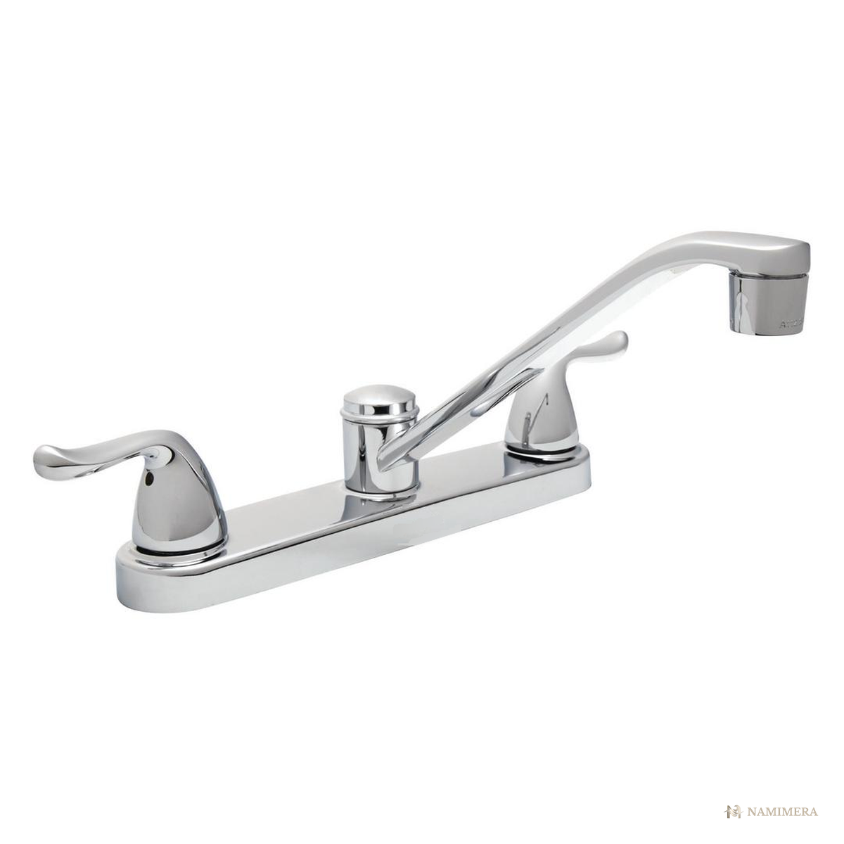 Namimera Low-Profile 2-Handle Standard Kitchen Faucet, 1.8 GPM, Chrome - product view