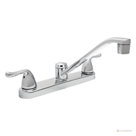 Namimera Low-Profile 2-Handle Standard Kitchen Faucet, 1.8 GPM, Chrome - product view