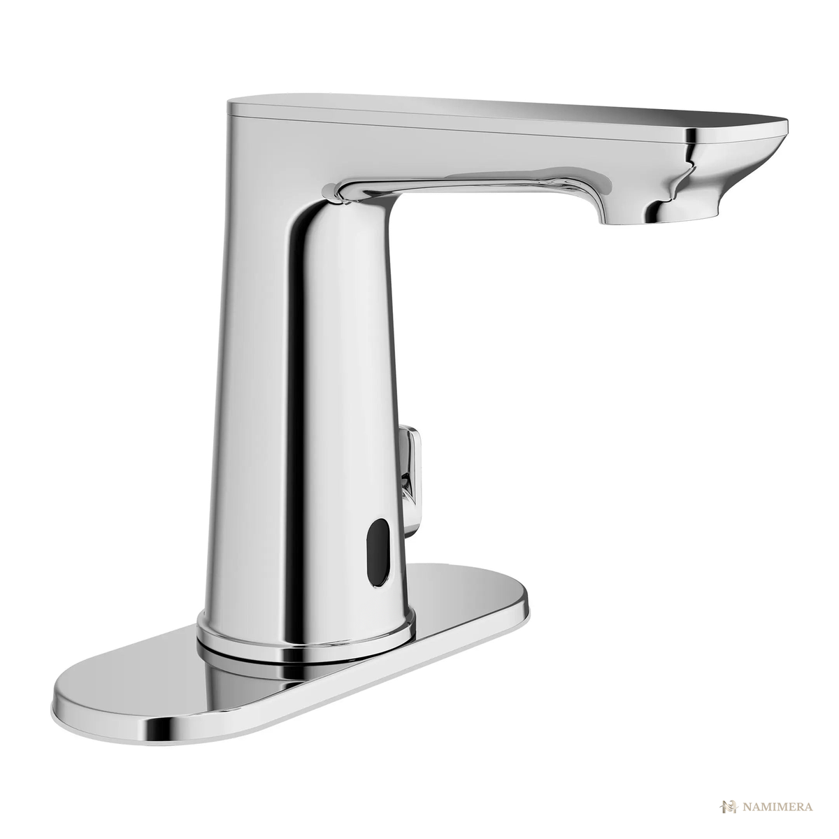Namimera Battery Touchless Single-Hole Bathroom Faucet with Drain, 0.5 GPM, Polished Chrome - product view