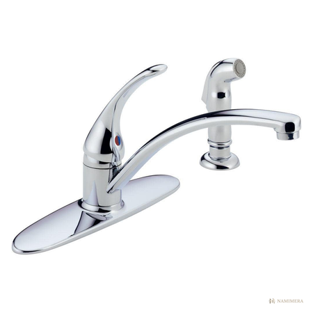 Namimera Single-Handle Standard Kitchen Faucet with Optional Side Sprayer, 1.8 GPM, Chrome - product view