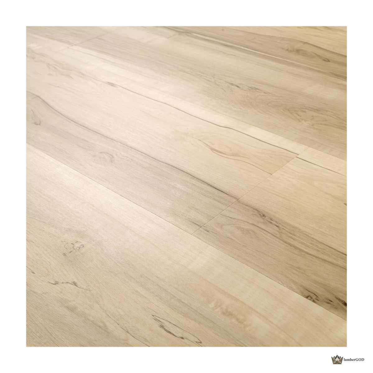 Lumber God 22 Mil Commercial Glue Down Luxury Vinyl Plank, 9x48 - core and edge detail