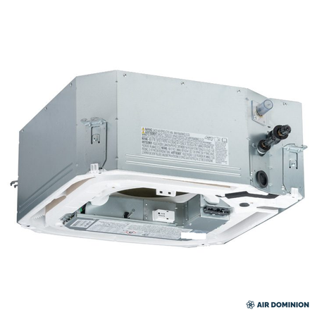 Air Dominion 12,000 BTU 21.1 SEER2 Single Zone Ceiling Cassette Mini Split Heat Pump System - detail view