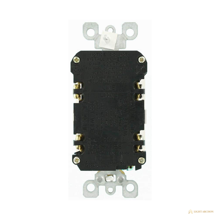 Light Archon Sentinel 15A Self-Test GFCI Duplex Outlet - construction detail