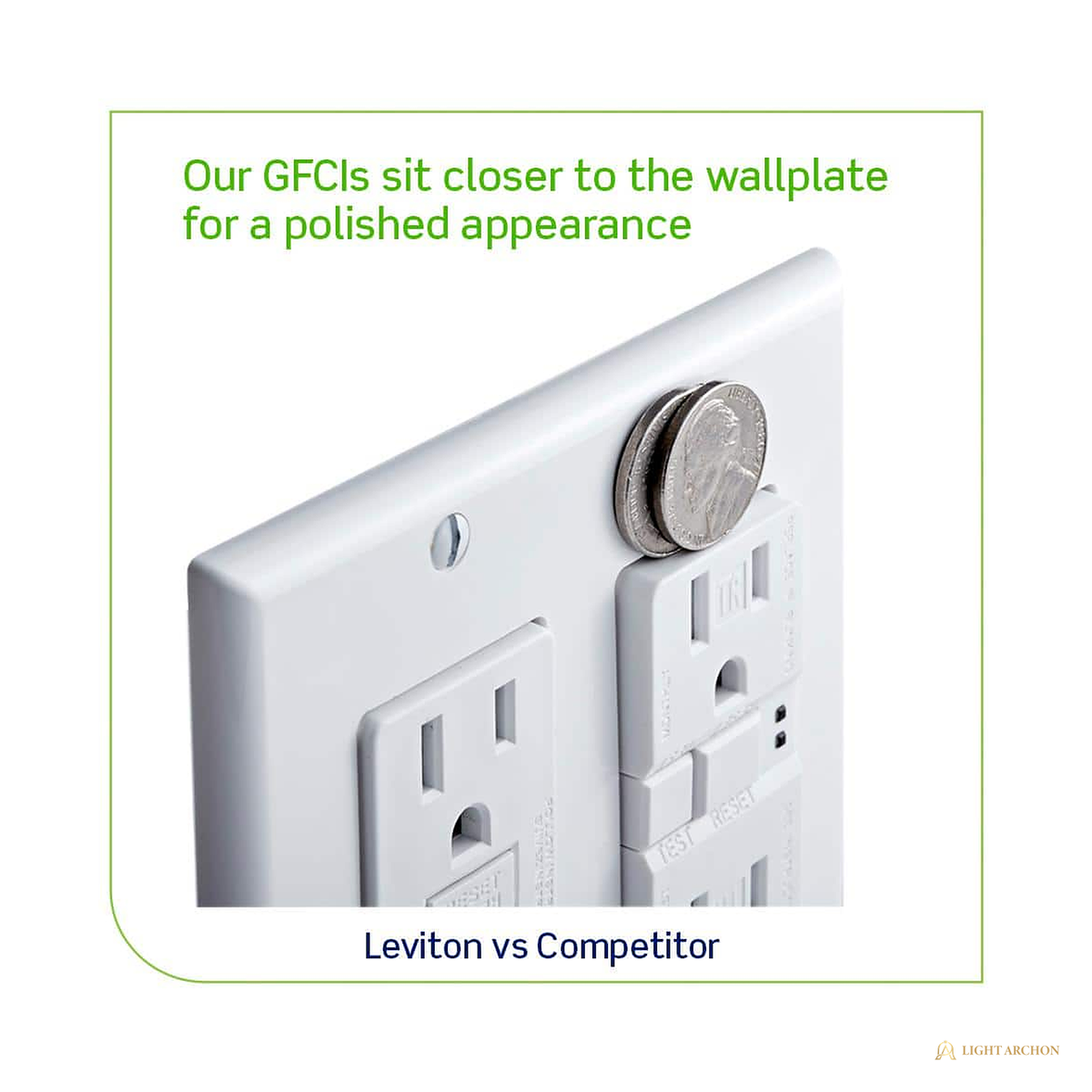 Light Archon Tempest 15A Self-Test Weather Resistant GFCI Outlet - construction detail