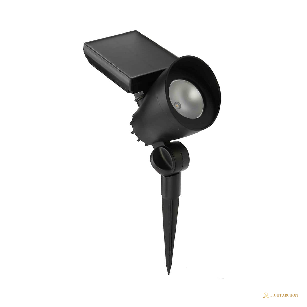 Light Archon Solstice Solar LED Landscape Spot Light with Aimable Head, Black - construction detail