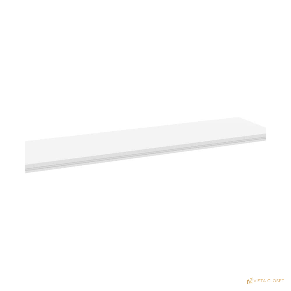Vista Closet 48 in. W White Closet Top Shelf Kit - construction detail