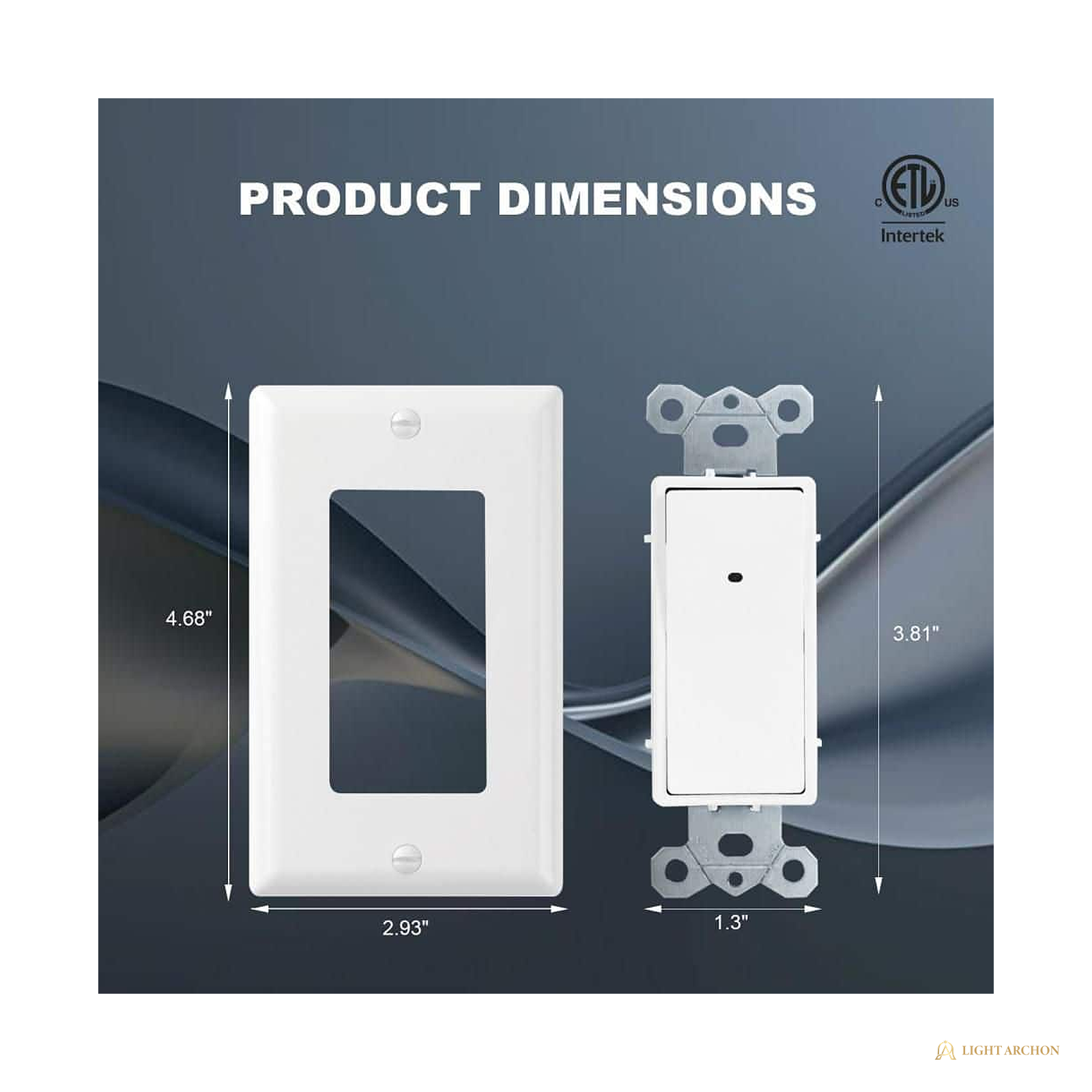 Light Archon Nightwatch 15A Illuminated 3-Way Rocker Switch with Night Light - construction detail