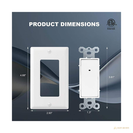 Light Archon Nightwatch 15A Illuminated 3-Way Rocker Switch with Night Light - construction detail