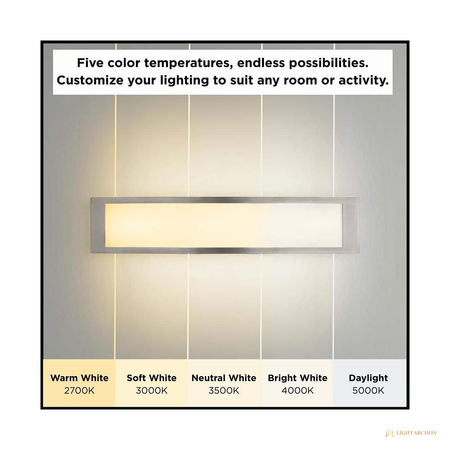 Light Archon Spectra 24 in. Selectable CCT LED Vanity Light - construction detail