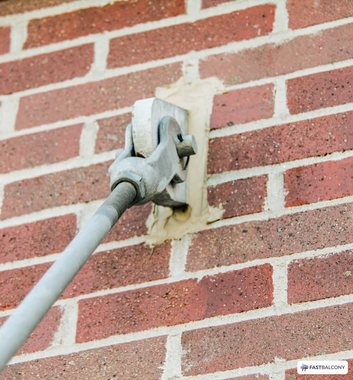 Fast Balcony Fascia Mounting Bracket Kit - frame and rail detail