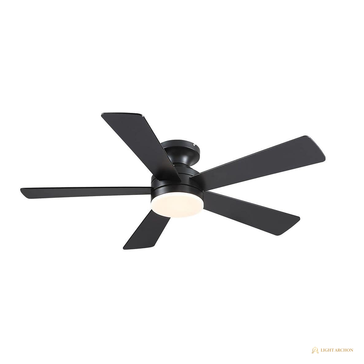 Light Archon Nimbus 46 in. Integrated LED Flush Mount DC Ceiling Fan with Remote and App Control, Black - construction detail