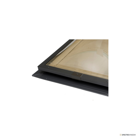 Spectre Window 22.5 in. x 30.5 in. Fixed Self Flashing Aluminum Skylight with Double Strength Glass - frame and hardware detail