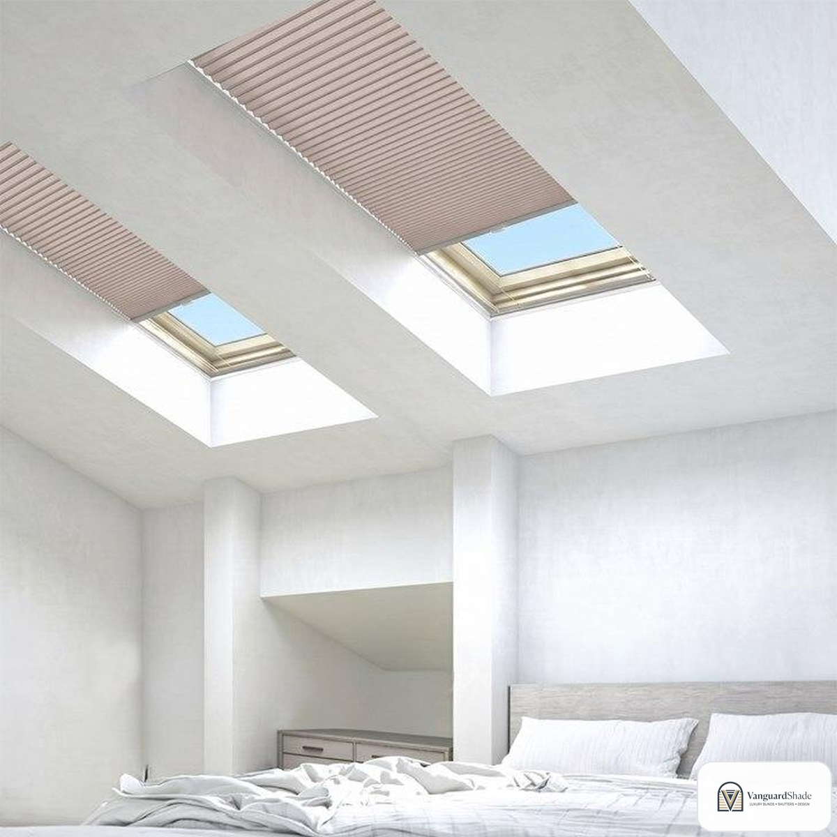 Vanguard Shade Skylight Cellular Shade, Light Filtering, Custom Cut - detail view
