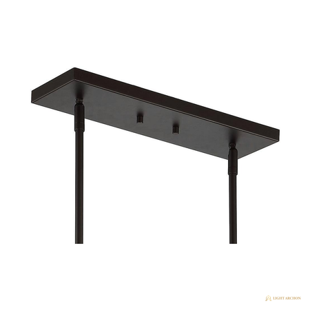 Light Archon Lintel 38 in. 5-Light Oil-Rubbed Bronze Linear Lantern Pendant - construction detail