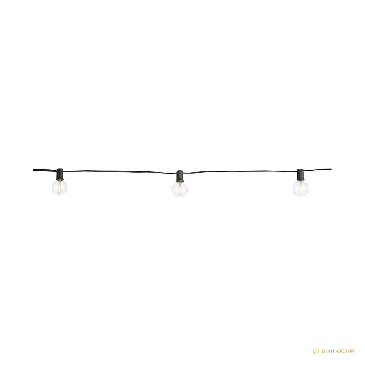 Light Archon Piazza 25 ft. G40 Round-Lamp LED Patio Light Strand, 25 Lamps - construction detail