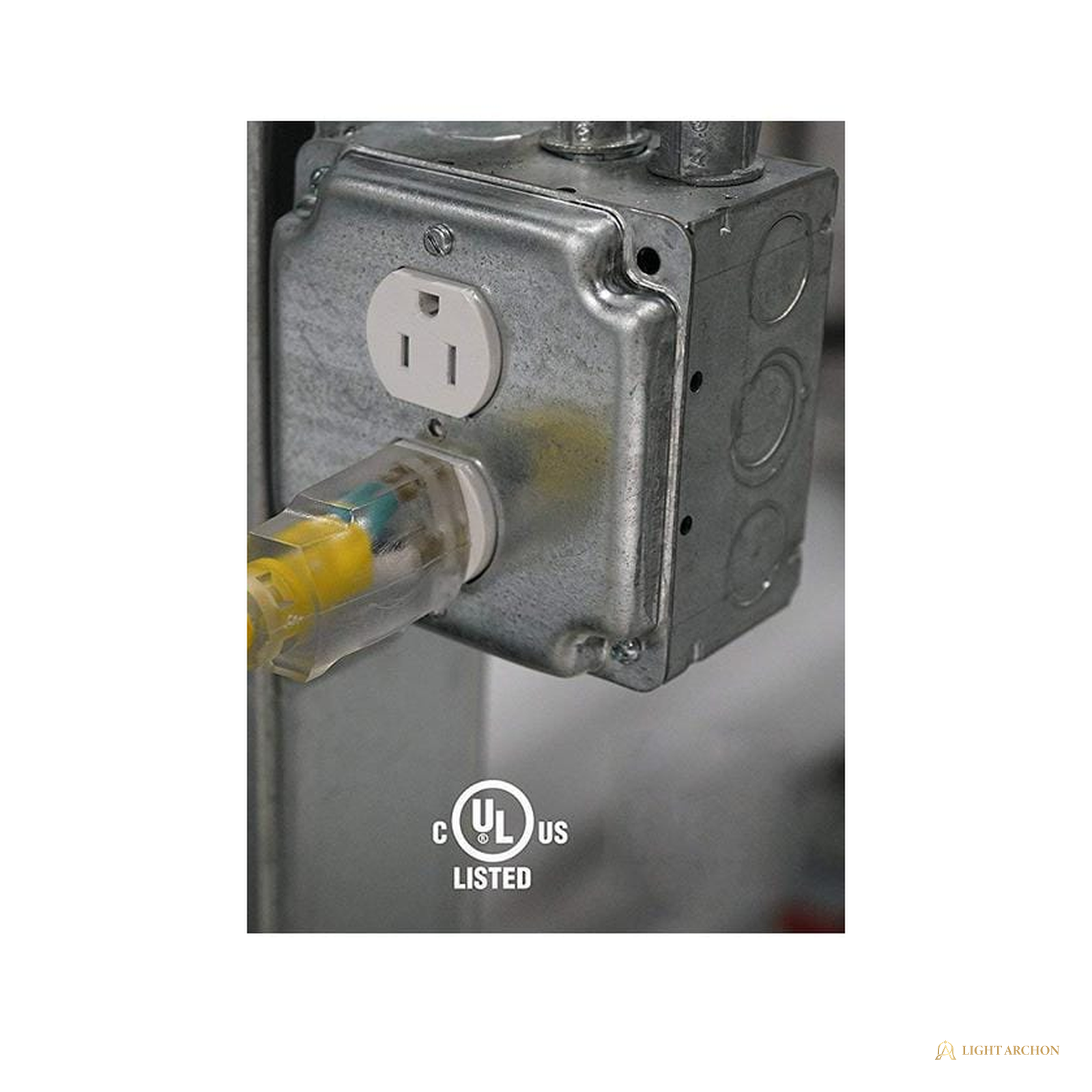 Light Archon Beacon 50 ft. 12/3 Heavy-Duty Outdoor Extension Cord with Lighted End - construction detail