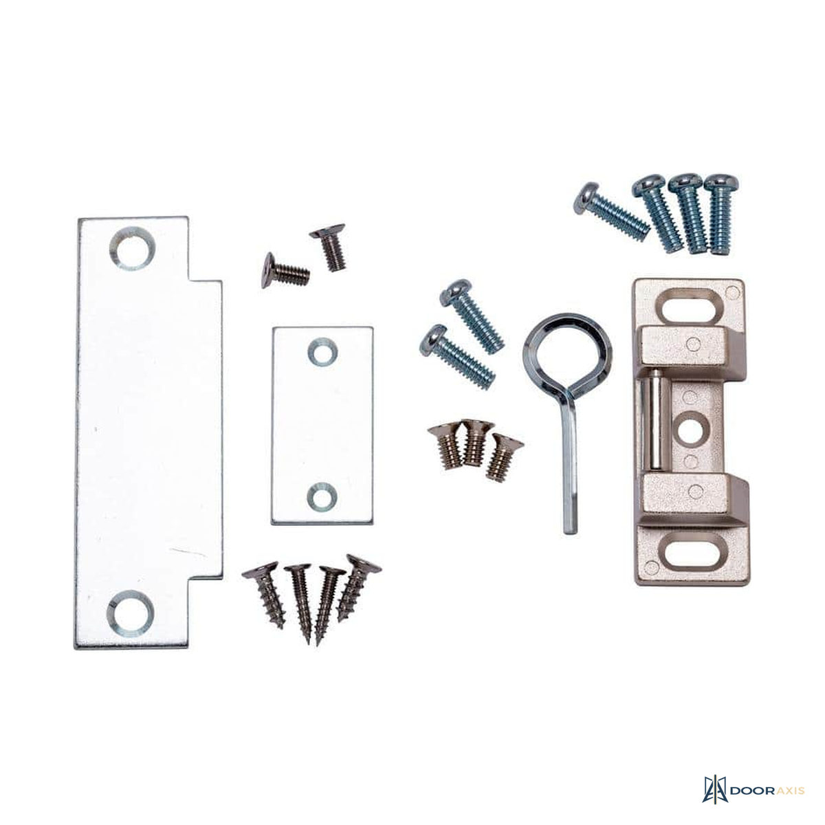 Door Axis Grade 1 Rim Surface Exit Device, 36 in, Aluminum - panel and glazing detail